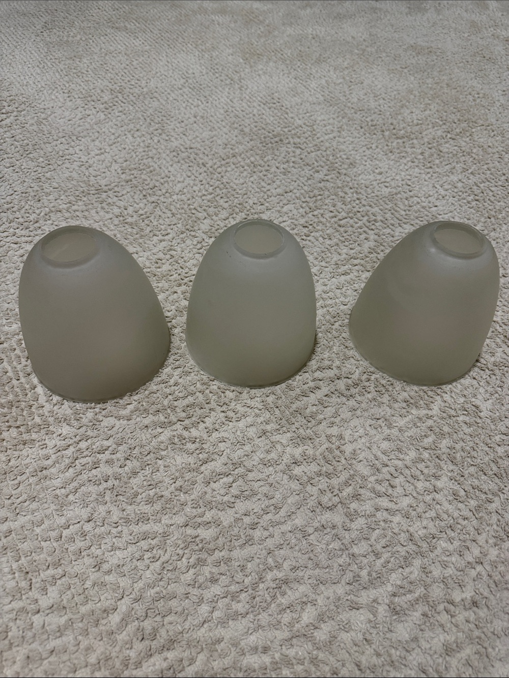 Frosted Glass Lamp Shade Set - Neutral Gray